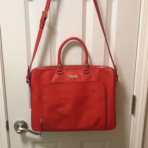 Kate Spade Laptop Ostrich Leather Bag